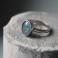Pierścionki pierścionek srebro opal