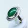 Pierścionki biżuteria,srebro,pierścionek z zielonym kamieniem