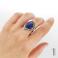 Pierścionki pierścionek srebny,lapis - lazuli,metaloplastyka