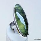 Pierścionki pierścionek z zielonym kamieniem,pierścionki,srebr
