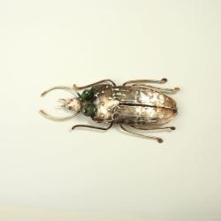 Broszka robak w kolorze srebrnym - Broszki - Biżuteria