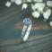 Pierścionki pierścionek z lapis lazuli,róże,listki,romantyczny