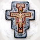 Ceramika i szkło Beata Kmieć,ikona ceramiczna,krzyż,Jezus