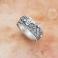 Pierścionki srebrny pierścionek,szeroka obrączka z ametystem