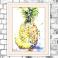 Obrazy akwarela,ananas,martwa natura,tropikalny