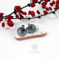 minimalistyczne srebrne kolczyki sztyfty - Kolczyki - Biżuteria