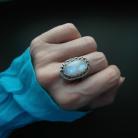 Pierścionki pierścionek,z kamieniem księżycowym,biżuteria,