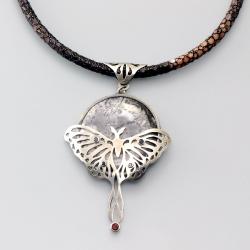 wisior z motylem,Marina Noske,Noske Design - Wisiory - Biżuteria