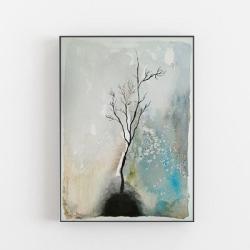 drzewo,abstrakcja,akwarela - Obrazy - Wyposażenie wnętrz