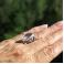 Pierścionki srebrny pierścionek z kwarcem różowym