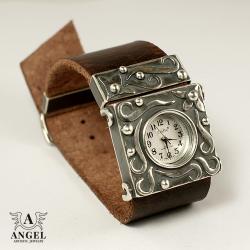 zegarek ze srebra,damski zegarek - Bransoletki - Biżuteria