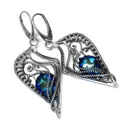 kolczyki z kryształami Bermuda Blue - Kolczyki - Biżuteria