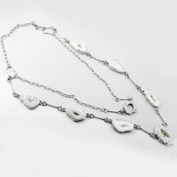 srebrna kolia o trzech długościach - Naszyjniki - Biżuteria