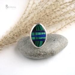 mozaikowy pierścionek,zieleń - Pierścionki - Biżuteria