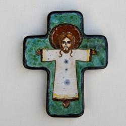 Beata Kmieć,ikona,krzyż,Chrystus Zmartwychwstał - Ceramika i szkło - Wyposażenie wnętrz