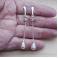 Klipsy srebro,chainmaille,krople,klipsy,JewelsbyKT