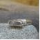 Pierścionki surowy pierścionek,srebrny pierścionek