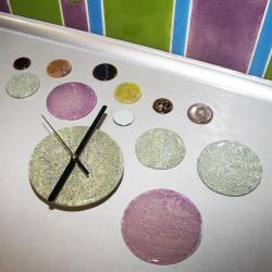 zegar do pokoju dziecięcego sypialni design szkło - Zegary - Wyposażenie wnętrz