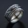 Pierścionki srebrny pierścionek,szeroka obrączka zdobiona