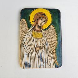 Beata Kmieć,ikona,anioł,stróż,ceramika - Ceramika i szkło - Wyposażenie wnętrz