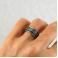 Pierścionki srebrno złoty pierścionek unisex