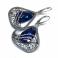 Kolczyki eleganckie kolczyki z kryształami Capri Blue