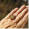 Pierścionki srebrny pierścionek z ognistym cytrynem