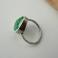 Pierścionki pierścionek rozmiar 15,zielony kamień,srebro