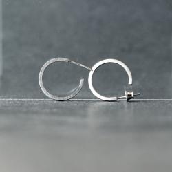 srebrne kolczyki wkrętki minimalistyczne - Kolczyki - Biżuteria