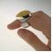 Pierścionki Srebrny pierścionek z żółtym bursztynem