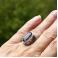 Pierścionki srebrny pierścionek z iolitem