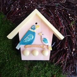 domek na klucze,ptaszek,ptaki,na klucze - Ceramika i szkło - Wyposażenie wnętrz