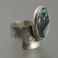 Pierścionki srebrny pierścionek z muszlą paua