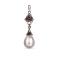 Wisiory wisiorek,z perłami,srebrny,prezent dla eleganckiej