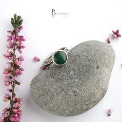 zielone oczko,pierścionek - Pierścionki - Biżuteria