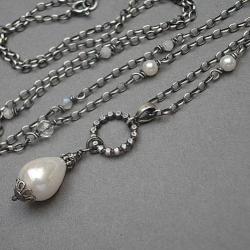elegancki,perłowy - Naszyjniki - Biżuteria