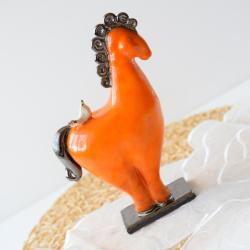 konik,ptaszek,ceramika,figurka,koń,ptak - Ceramika i szkło - Wyposażenie wnętrz