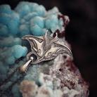 Wisiory srebrna płaszczka,biżuteria inspirowana oceanem