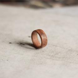 prosty pierścionek,obrączka,drewniana obrączka - Pierścionki - Biżuteria