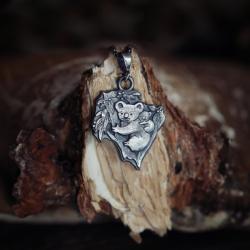 wisiorek misie koala ze srebra,srebrny koala - Wisiory - Biżuteria