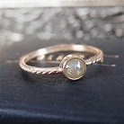 Pierścionki złoty pierścionek z diamentem rozetowym