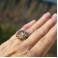 Pierścionki srebrny pierścionek z ognistym cytrynem