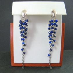 niebieskie,długie - Kolczyki - Biżuteria
