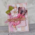 Kartki okolicznościowe kwiaty,motyl,urodziny,imieniny