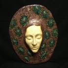Ceramika i szkło maska,twarz,dekoracja,aranżacja,klimat