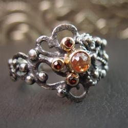 pierścionek z brązowym diamentem - Pierścionki - Biżuteria