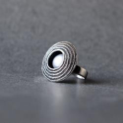 regulowany elegancki pierścionek z kamieniem - Pierścionki - Biżuteria
