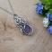 Wisiory wisiorek,ametyst,wire wrapping,stal chirurgiczna