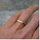 Pierścionki minimalistyczny,złoty pierścionek z diamentem