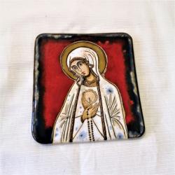 Beata Kmieć,ikona ceramiczna,obraz,Maryja - Ceramika i szkło - Wyposażenie wnętrz